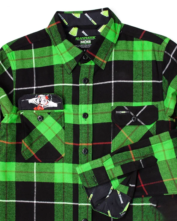 Re-Animator Camisa Franela verde-joevolcano.cl